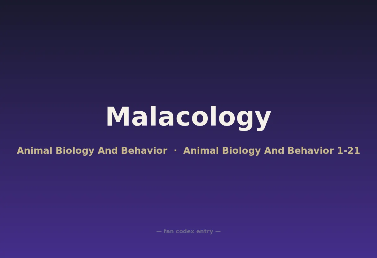Malacology