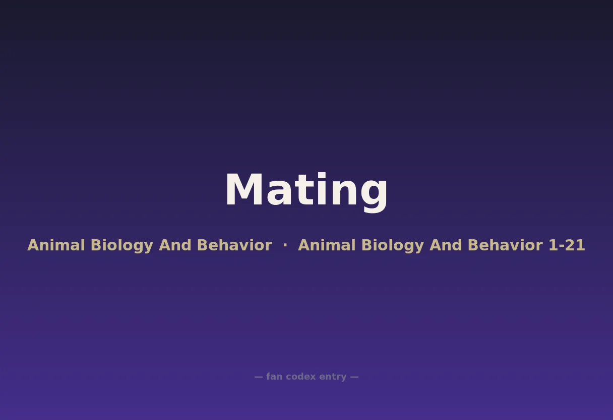 Mating
