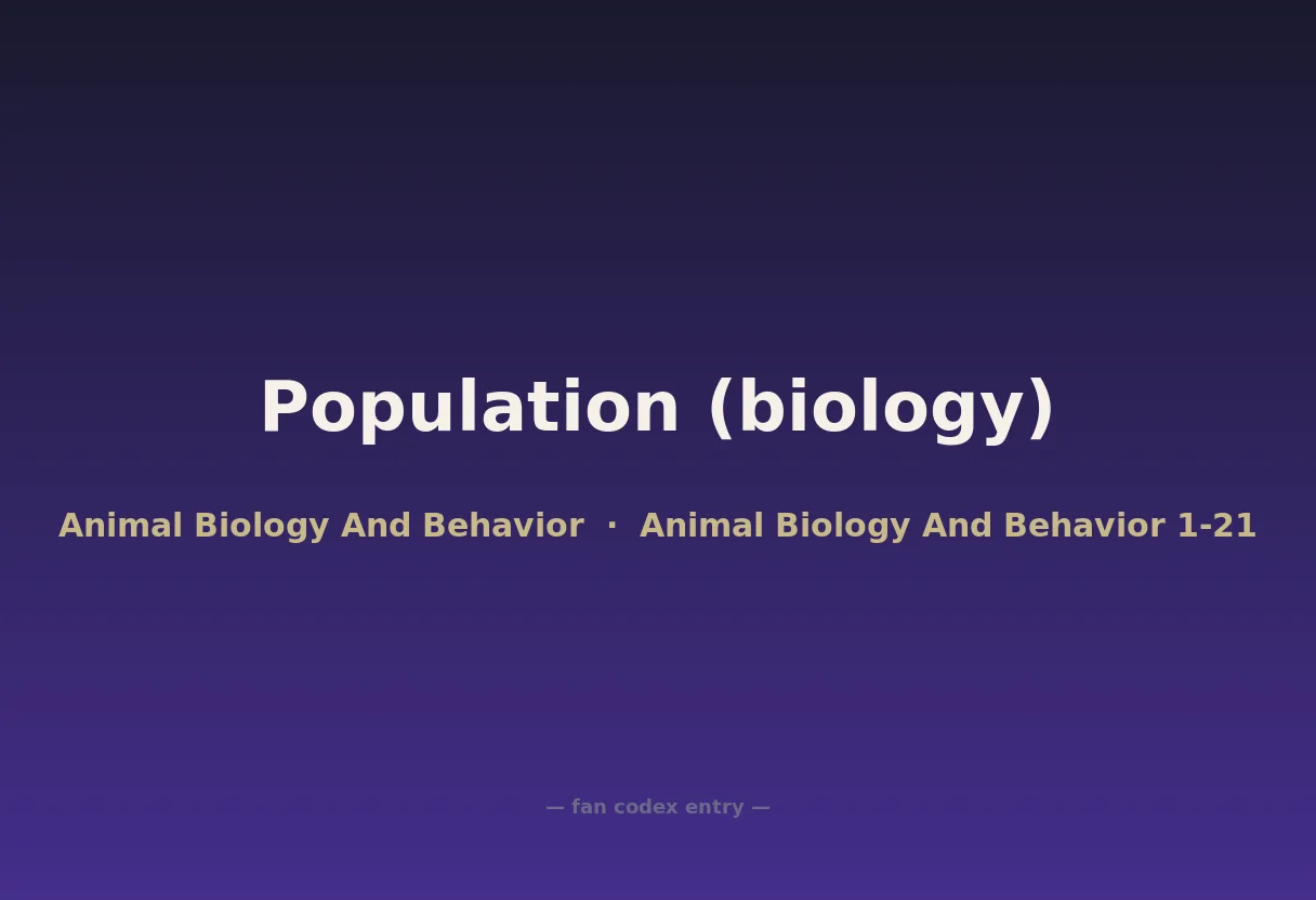 Population (biology)